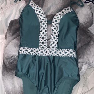 Olive green one piece